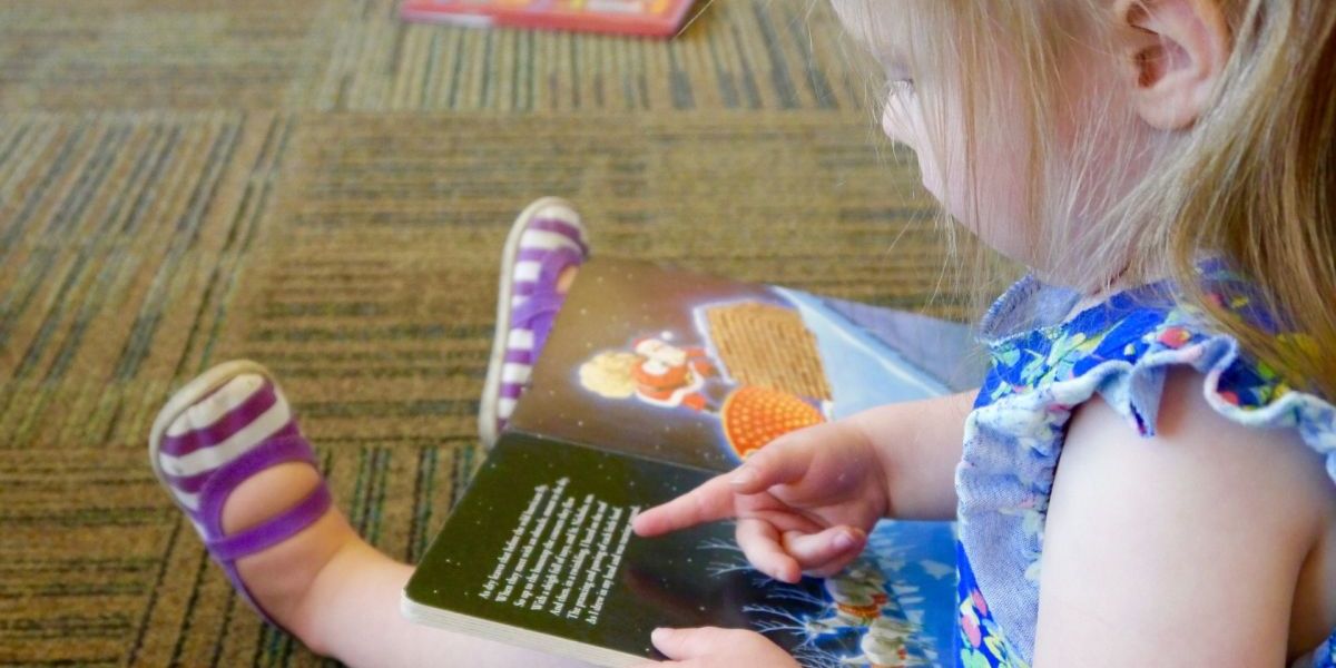 Girl reading book